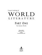Compact Anthology of World Literature Part One: The Ancient World